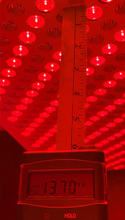 RubyLux Full Body Near Infrared & Red Light Therapy Half-Bed - 6' Long, Manual Adjust Stand