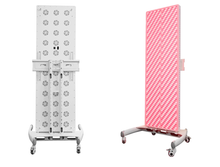 RubyLux Full Body Near Infrared & Red Light Therapy Half-Bed - 6' Long, Manual Adjust Stand