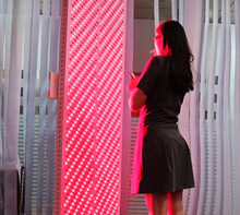 RubyLux Full Body Near Infrared & Red Light Therapy Half-Bed - 6' Long, Manual Adjust Stand