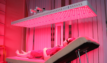 RubyLux Full Body Near Infrared & Red Light Therapy Half-Bed - 6' Long, Manual Adjust Stand