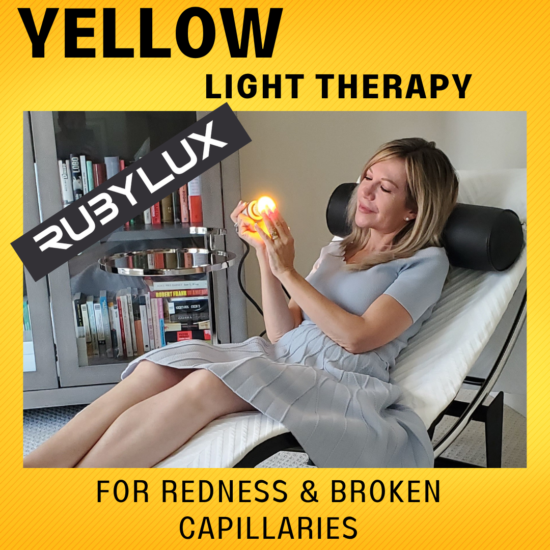 Amber Light Therapy for Redness Broken Capillaries and More