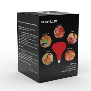 RubyLux NIR-A Near Infrared Bulb - Grade B 120V for US & Canada