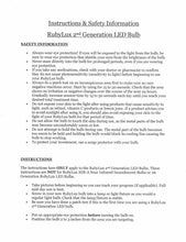 RubyLux All Green LED Bulb - Small - 2nd Generation 220V Europe & Australia